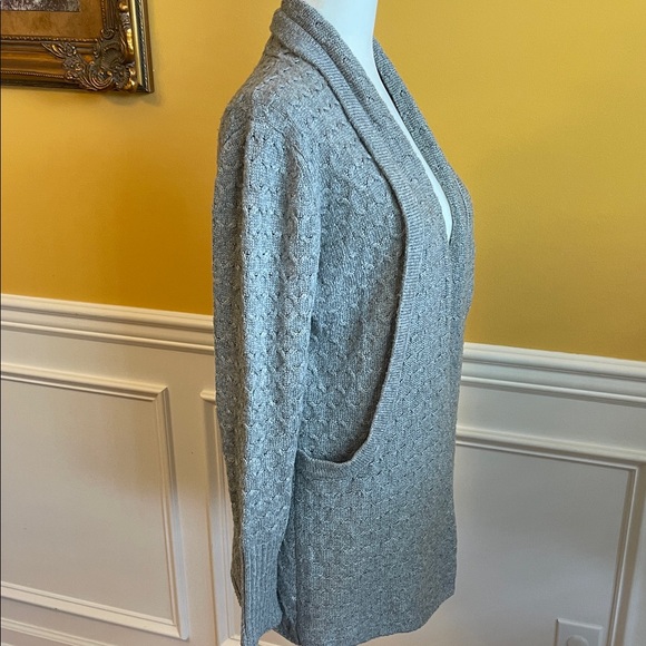 Brixon Ivy Light Gray Textured Cardigan - Picture 3 of 4